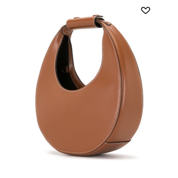 STAUD Ochre Leather Mini Moon Bag - Picture 3 of 12